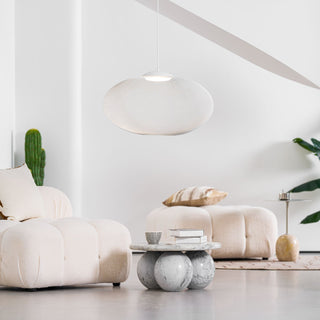 NR Textured Oval Mesh Pendant Light