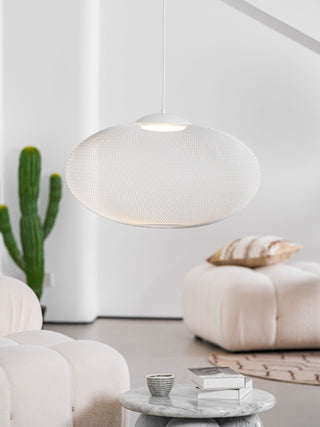 NR Textured Oval Mesh Pendant Light