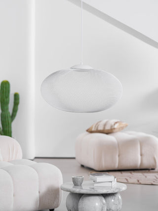 NR Textured Oval Mesh Pendant Light