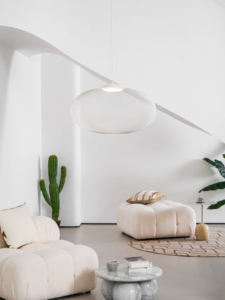NR Textured Oval Mesh Pendant Light