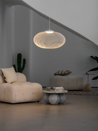 NR Textured Oval Mesh Pendant Light