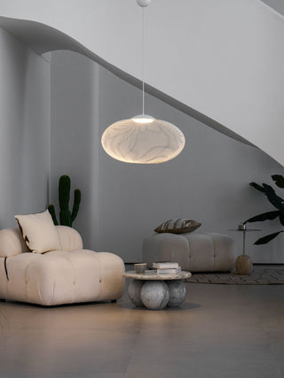 NR Textured Oval Mesh Pendant Light