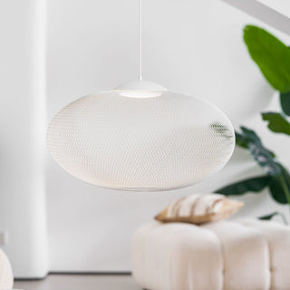 NR Textured Oval Mesh Pendant Light