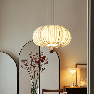 Naifeh Modern White Fabric Pendant Light