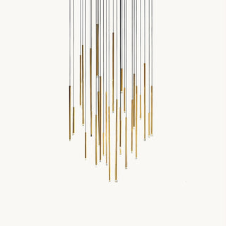 Nano Linear Rod Cluster Pendant Light