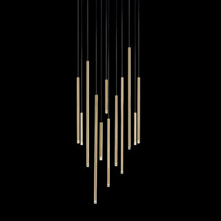 Nano Linear Rod Cluster Pendant Light