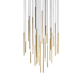 Nano Linear Rod Cluster Pendant Light