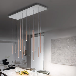 Nano Linear Rod Cluster Pendant Light