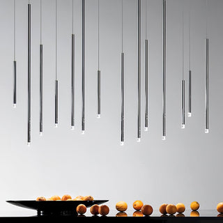 Nano Linear Rod Cluster Pendant Light