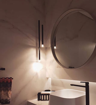 Nano Linear Rod Cluster Pendant Light