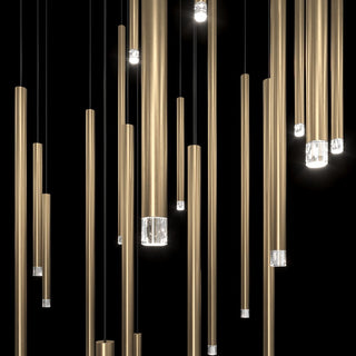 Nano Linear Rod Cluster Pendant Light