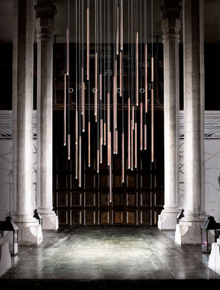 Nano Linear Rod Cluster Pendant Light