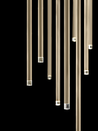 Nano Linear Rod Cluster Pendant Light