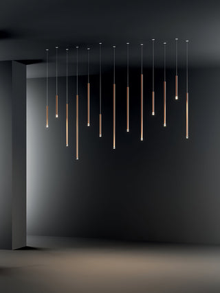 Nano Linear Rod Cluster Pendant Light