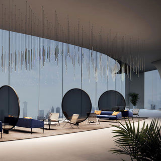 Nano Linear Rod Cluster Pendant Light