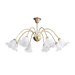 Narcissus Floral Glass Chandelier