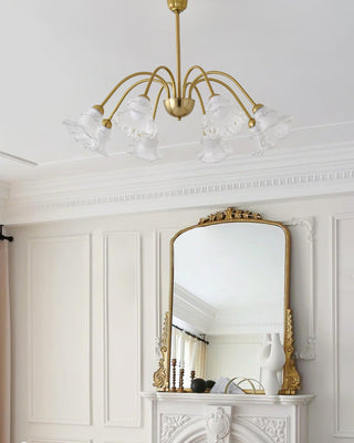 Narcissus Floral Glass Chandelier