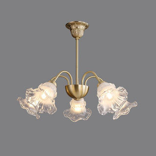 Narcissus Floral Glass Chandelier