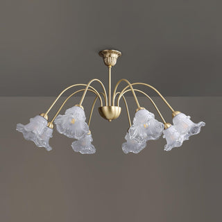 Narcissus Floral Glass Chandelier