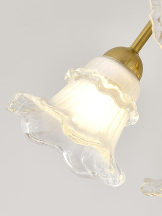 Narcissus Floral Glass Chandelier