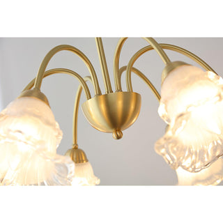 Narcissus Floral Glass Chandelier