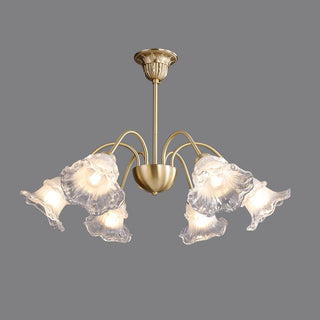 Narcissus Floral Glass Chandelier