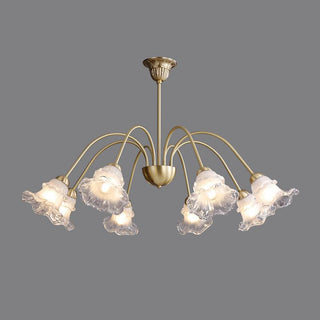 Narcissus Floral Glass Chandelier