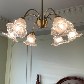 Narcissus Floral Glass Chandelier