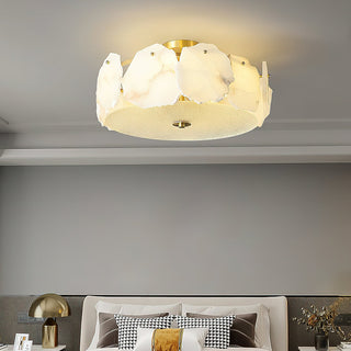 Aura Organic Alabaster Fragment Ceiling Light