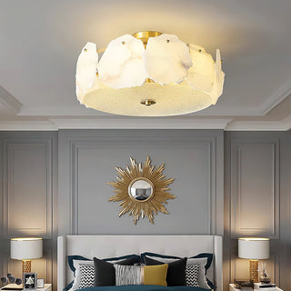 Aura Organic Alabaster Fragment Ceiling Light