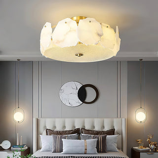 Aura Organic Alabaster Fragment Ceiling Light