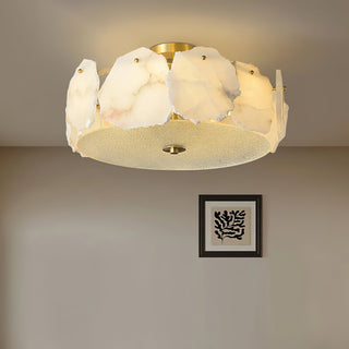 Aura Organic Alabaster Fragment Ceiling Light