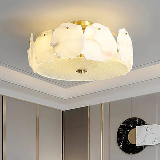 Aura Organic Alabaster Fragment Ceiling Light