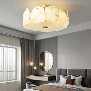 Aura Organic Alabaster Fragment Ceiling Light