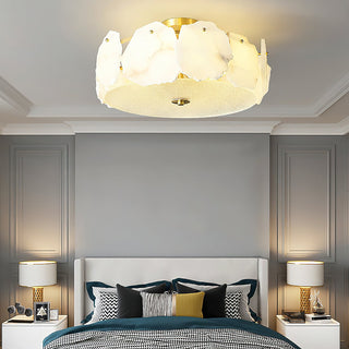 Aura Organic Alabaster Fragment Ceiling Light