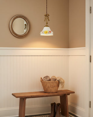 Bella French Country Floral Pendant Light