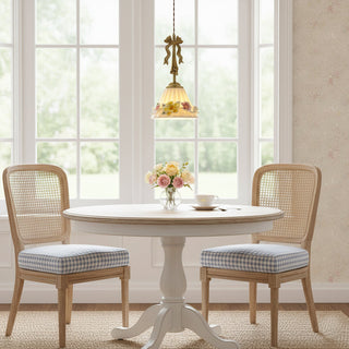Bella French Country Floral Pendant Light