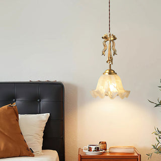 Bella French Country Floral Pendant Light