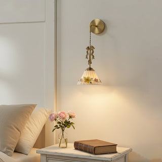 Chloe French Country Floral Wall Sconce