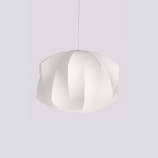 Luna Mulberry Silk Oval Pendant Light