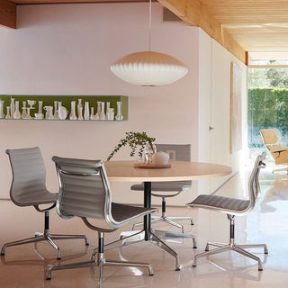 Luna Mulberry Silk Oval Pendant Light