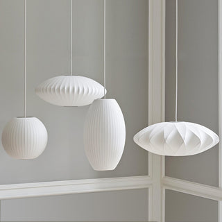 Luna Mulberry Silk Oval Pendant Light