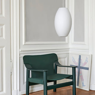 Luna Mulberry Silk Oval Pendant Light