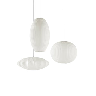Luna Mulberry Silk Oval Pendant Light