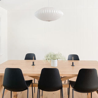 Luna Mulberry Silk Oval Pendant Light