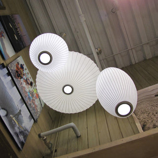 Luna Mulberry Silk Oval Pendant Light