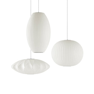 Luna Mulberry Silk Oval Pendant Light