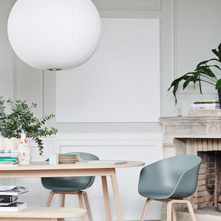 Luna Mulberry Silk Oval Pendant Light
