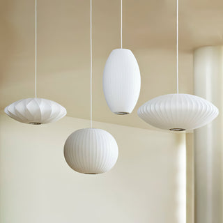Luna Mulberry Silk Oval Pendant Light