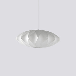 Luna Mulberry Silk Oval Pendant Light